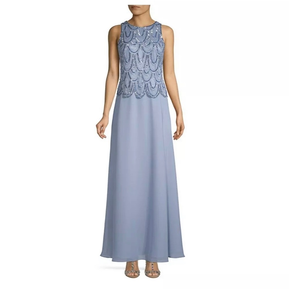 Worn once J Kara Embellished Evening Gown retails $269